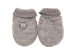 Joha sesame melange mittens merino wool  